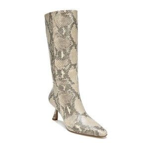 Sam Edelman Womens  Snake Print Kitten Heels Samira  Boots Size 6